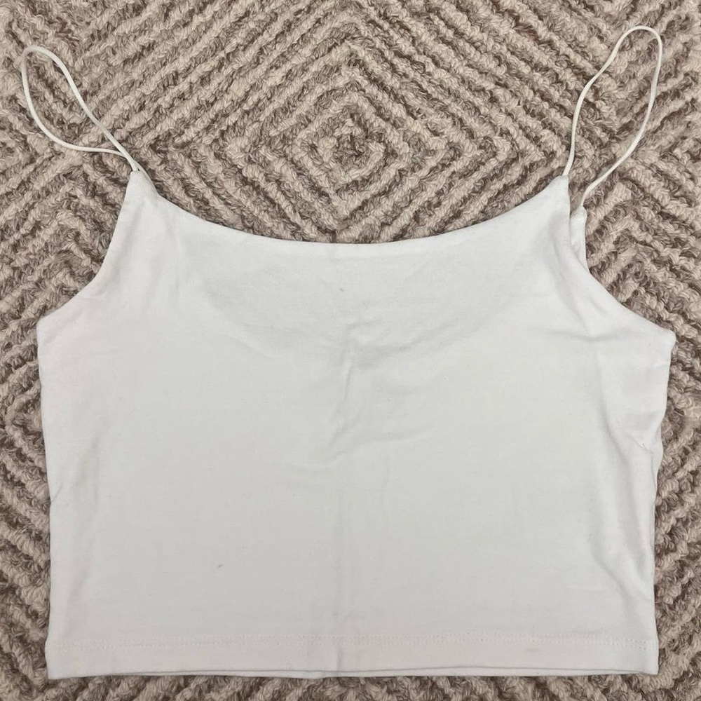 White Aritzia Wilfred Free Tank Top